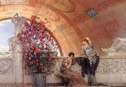 Alma-Tadema, Sir Lawrence Unconscious Rivals, china oil painting reproduction